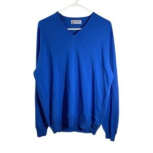 Turnbull & Asser Men’s Pure Cashmere V-Neck Jumper Sweater